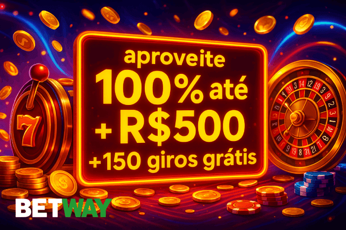 Cassino BETWAY bônus altos e jackpots