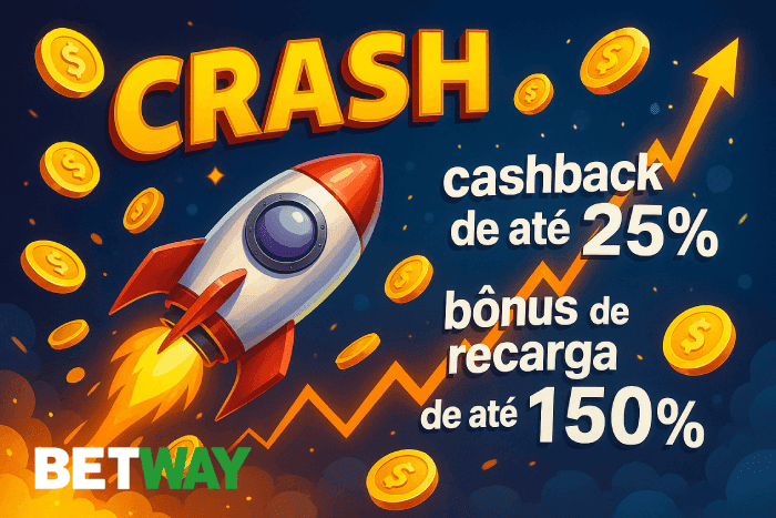 Crash BETWAY: Multiplicadores Até x100 Online